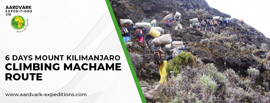 6 days Mount Kilimanjaro climbing Machame route